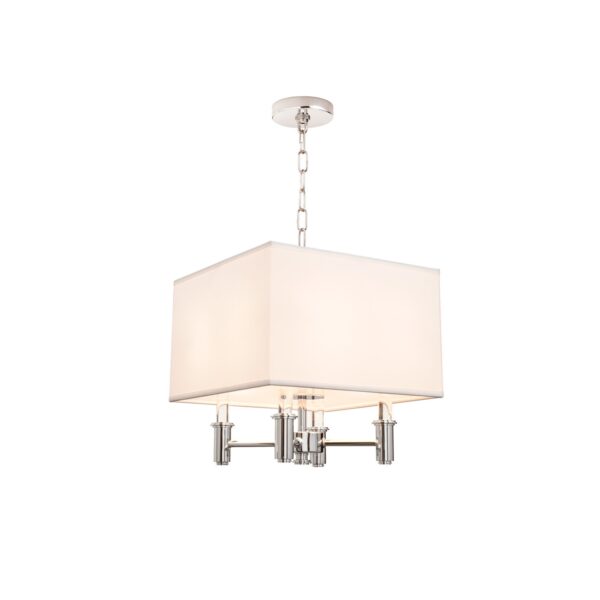 DuPont 4 Light Square Convertible Pendant - Semi Flush Mount