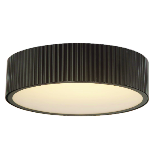 Modern LED Small Matte Black Flush Mount