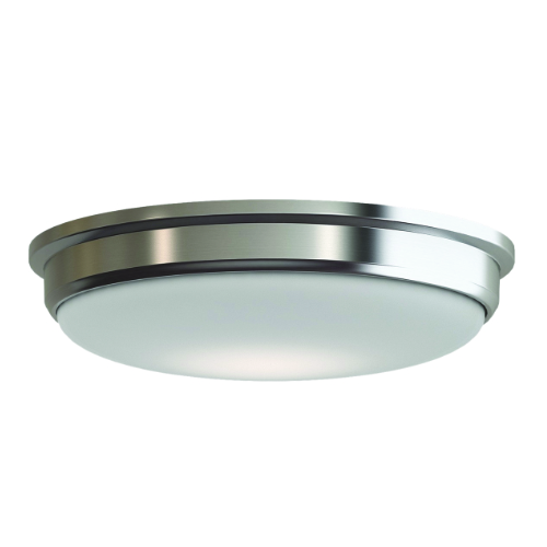 Transitional LED Small Black Nickel Flush Mount