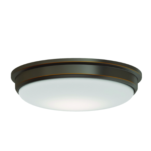 Transitional LED Small Oil Rubbed Bronze Flush Mount