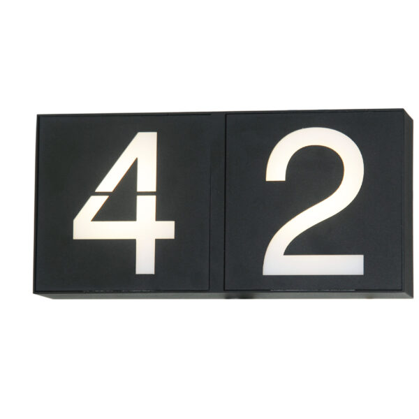 LED Wall Light with Numbers